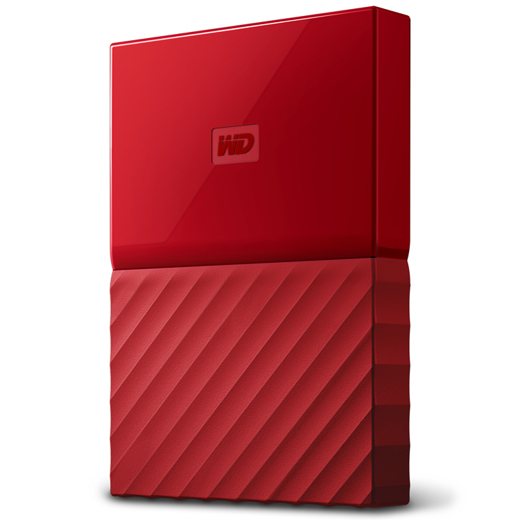 External Hard Disk HDD 4TB WESTERN DIGITAL My Passport WDBPKJ0040BRD-WESN red