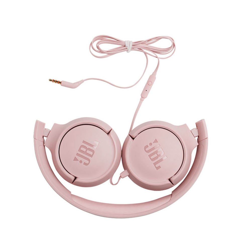 Headphones with microphone JBL TUNE500 pink