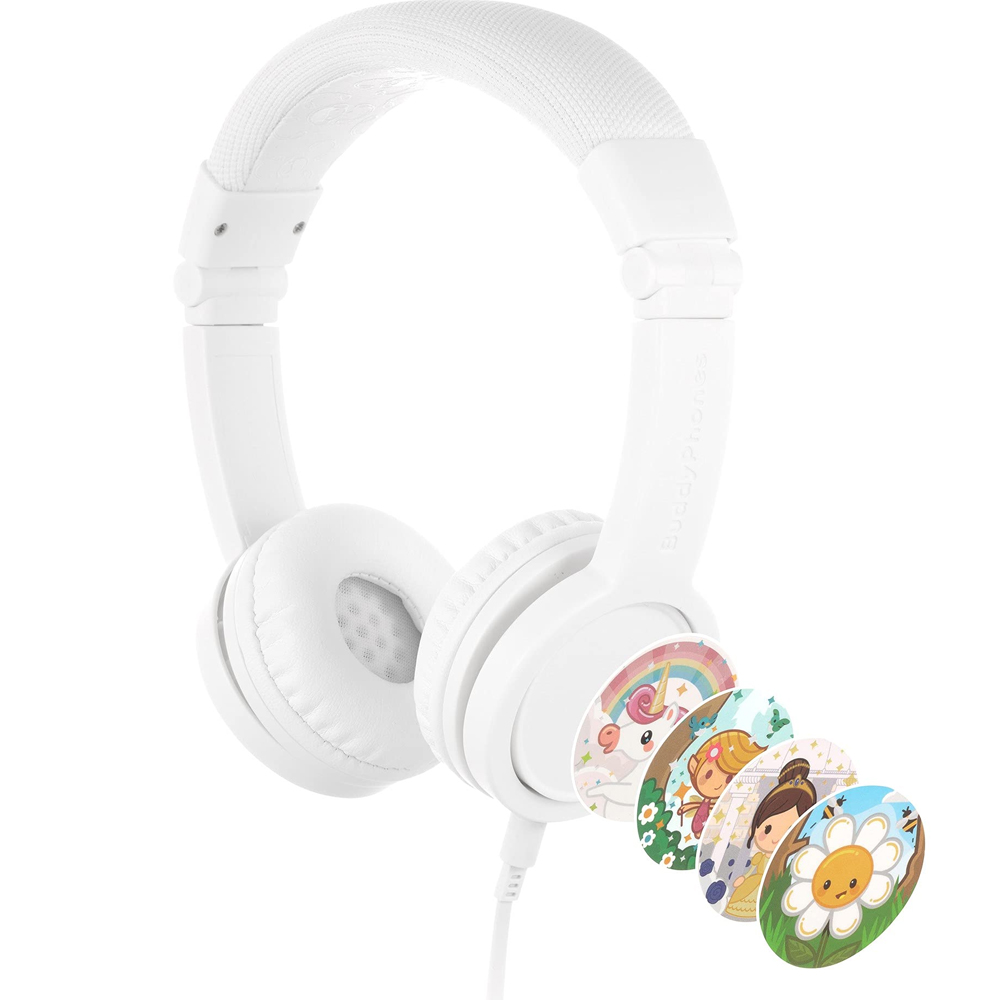 Headphones with microphone ONANOFF Kids BuddyPhones Explore+ BP-EXPLOREP-WHITE white