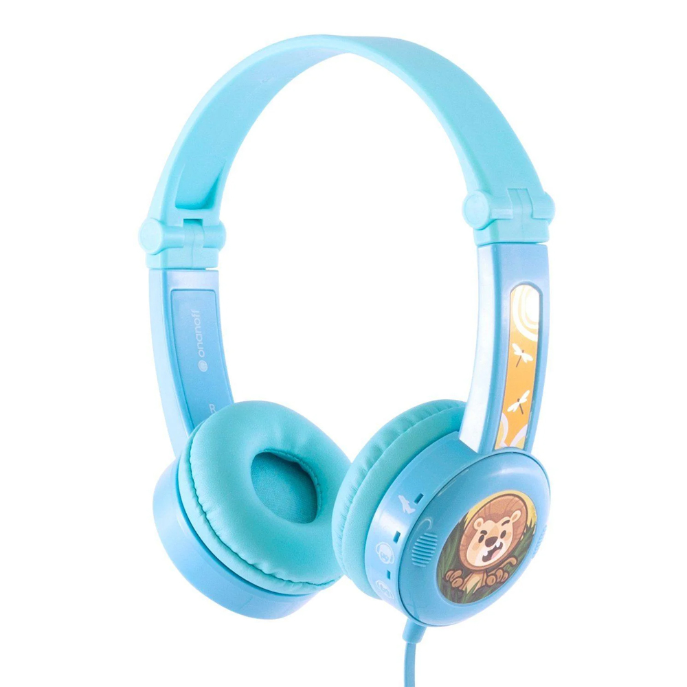 Headphones with microphone ONANOFF Kids BuddyPhones Travel BP-TRAVEL-BLUE blue