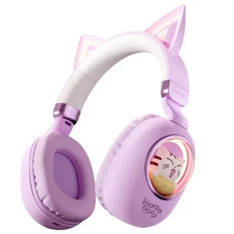 Cordless Headphones with microphone KIDDOBOO Delulu KBKID5LVD lavender