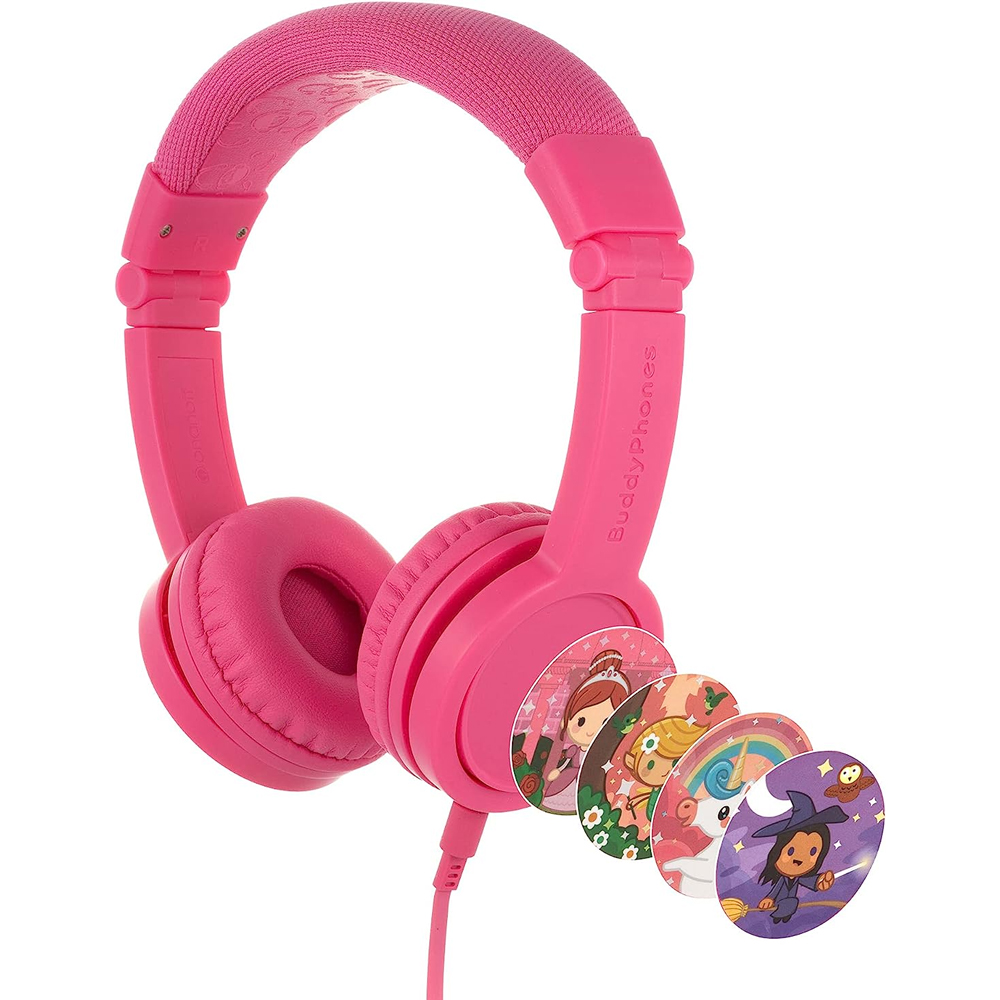 Headphones with microphone ONANOFF Kids BuddyPhones Explore+ BP-EXPLOREP-PINK rose pink