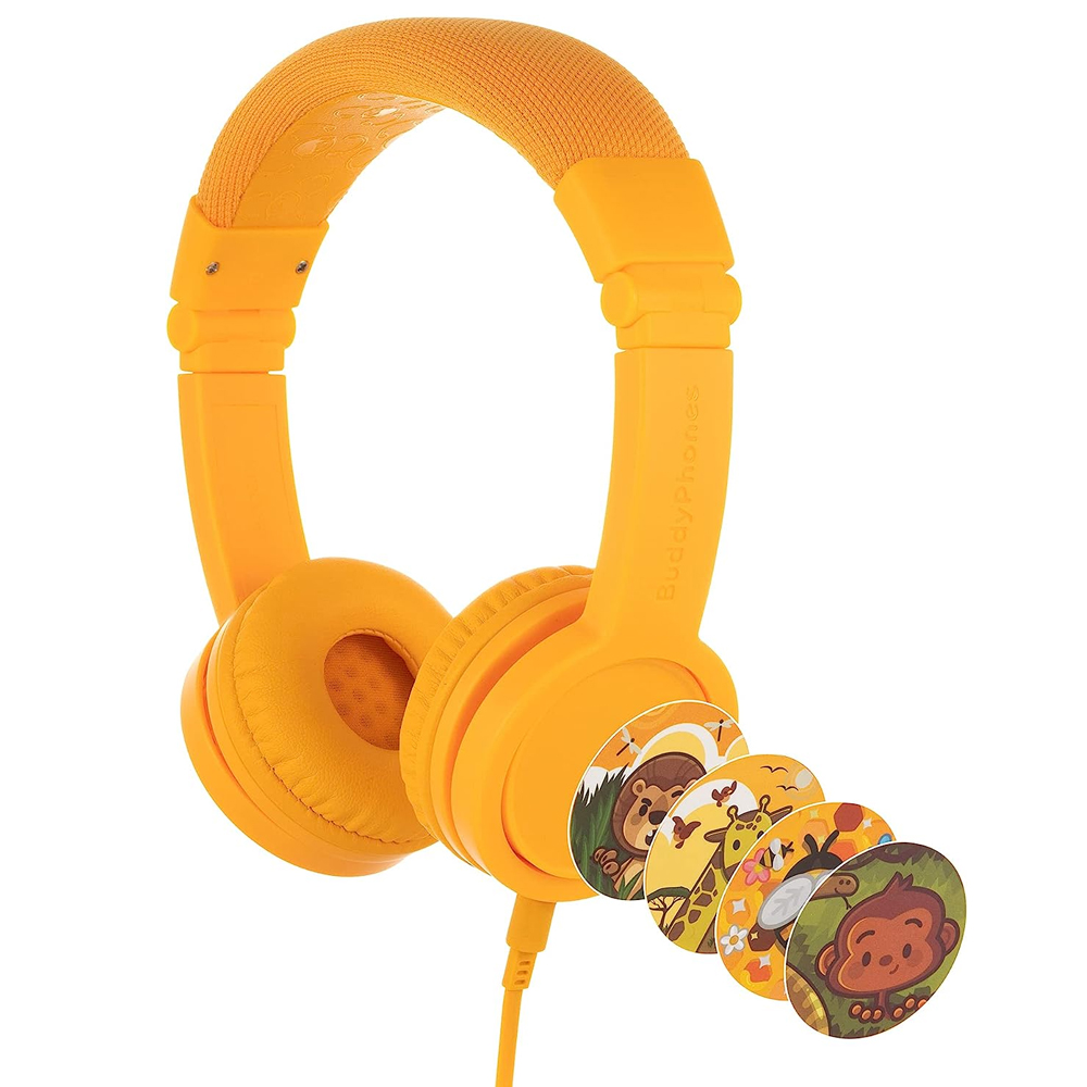 Headphones with microphone ONANOFF Kids BuddyPhones Explore+ BP-EXPLOREP-Y yellow