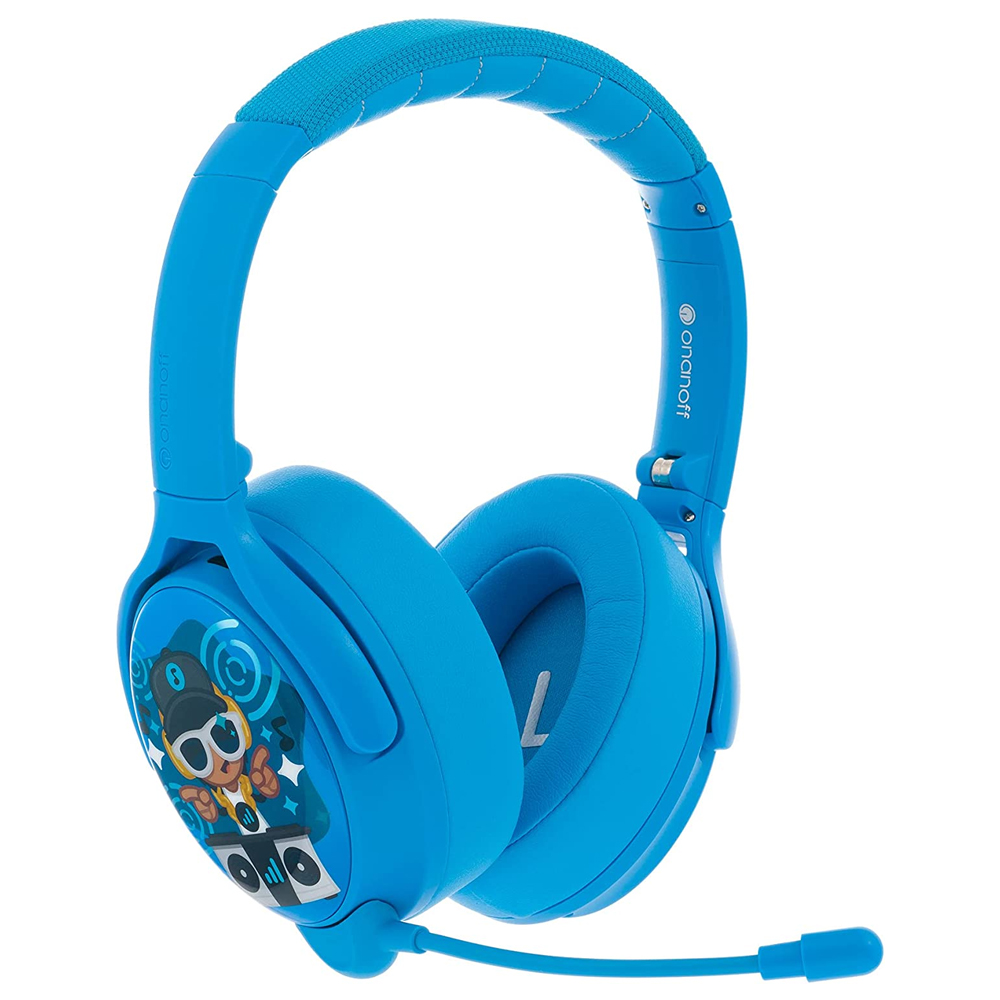 Cordless/Corded Headphones with microphone ONANOFF BuddyPhones Cosmos+ BT-BP-COSMOSP-BLUE cool blue