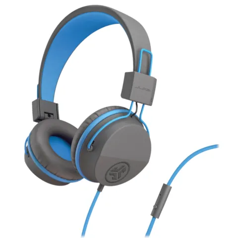 Headphones with microphone JLAB JBuddies Studio Kids IEUHJKSTUDIORGRYBLU6 blue/grey