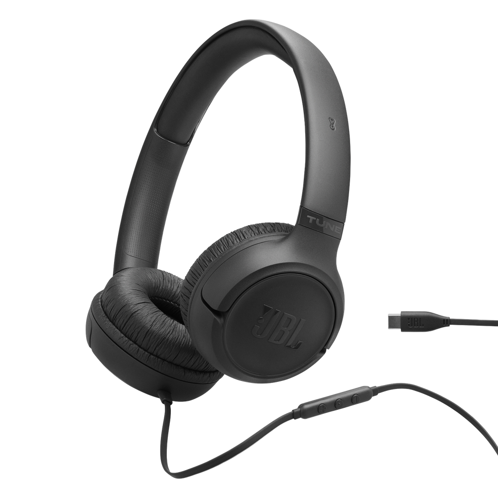 Headphones with microphone JBL Tune 530C JBLT530CBLK black