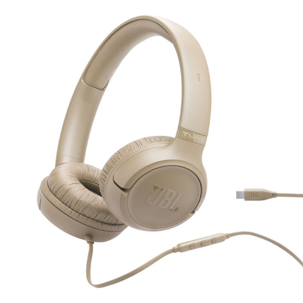 Headphones with microphone JBL Tune 530C JBLT530CBEG beige