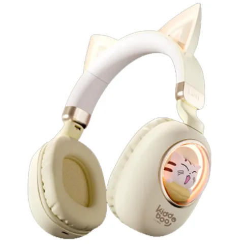Cordless Headphones with microphone KIDDOBOO Delulu KBKID5GLD gold