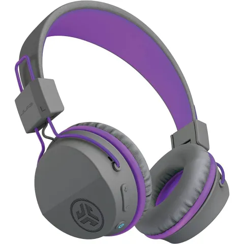 Headphones with microphone JLAB JBuddies Studio Kids IEUHJKSTUDIORGRYPRP6 grey/purple