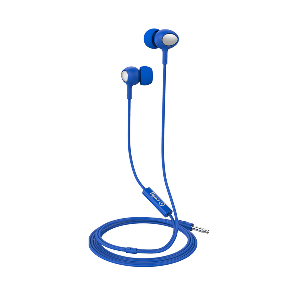 Earphones with microphone CELLY Up500 blue
