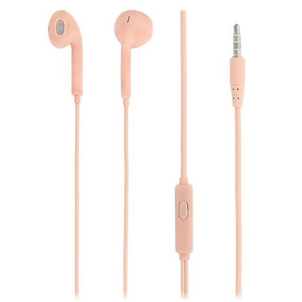 Earphones with microphone TELLUR Fly TLL162172 pink
