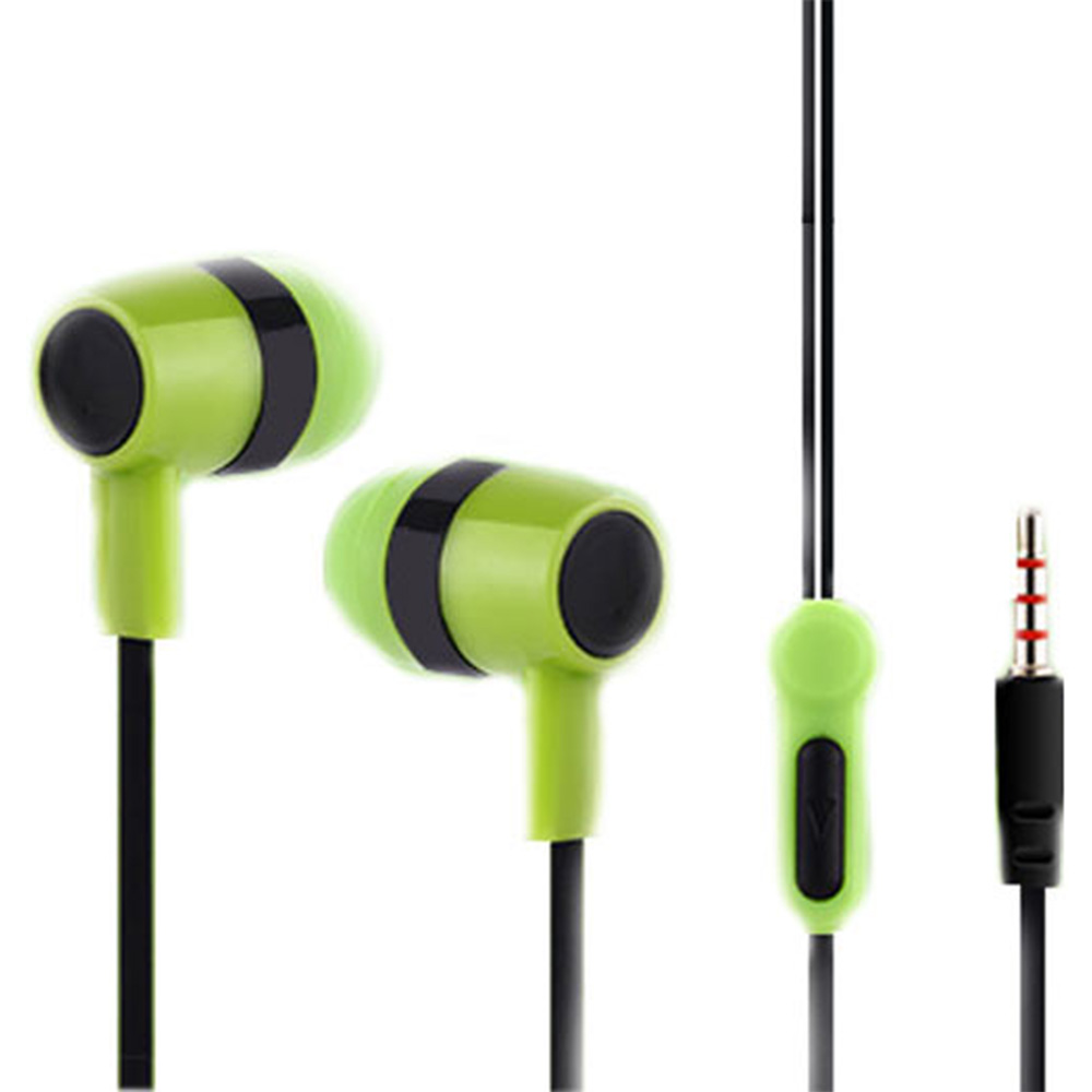 Earphones with microphone LAMTECH LAM021387 green