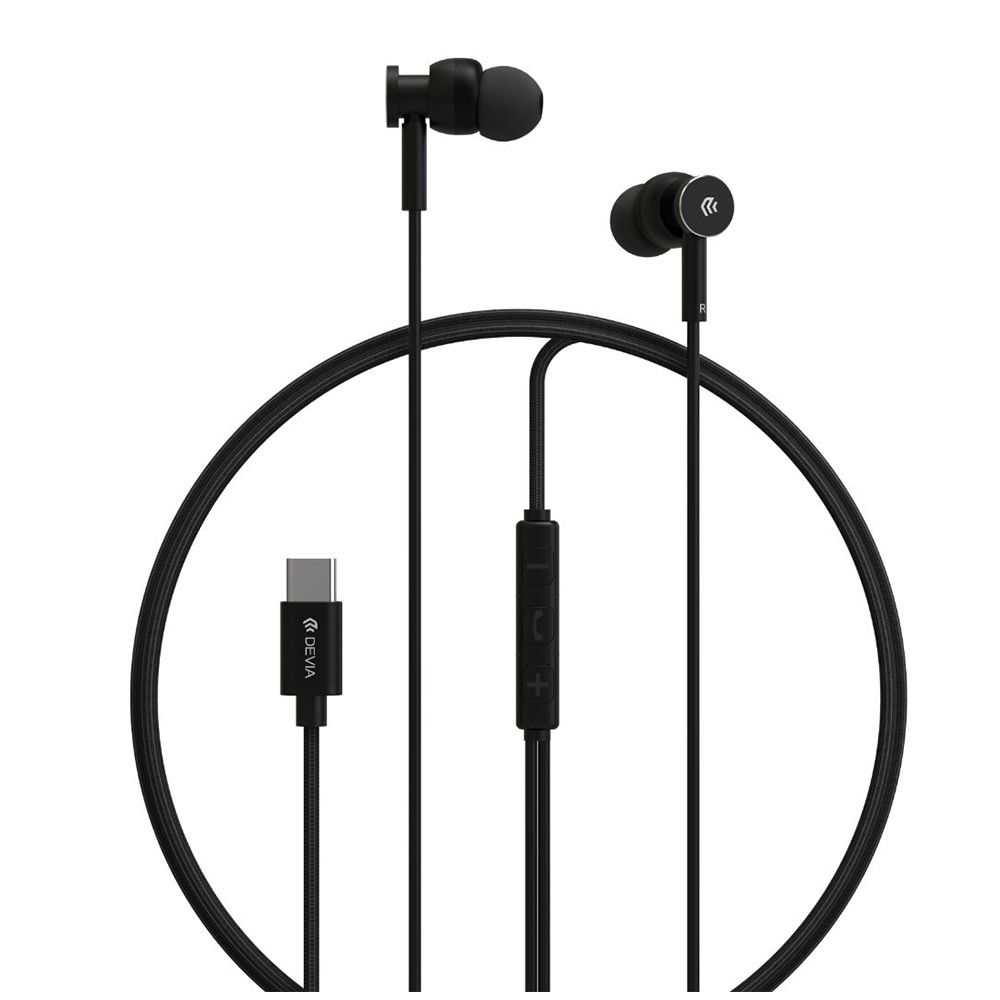 Earphones with microphone DEVIA Smart Series M1 EM110 black
