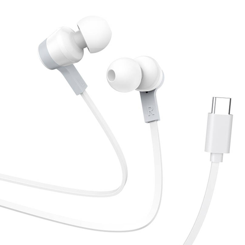 Earphones with Microphone HOCO M86 USB-C white