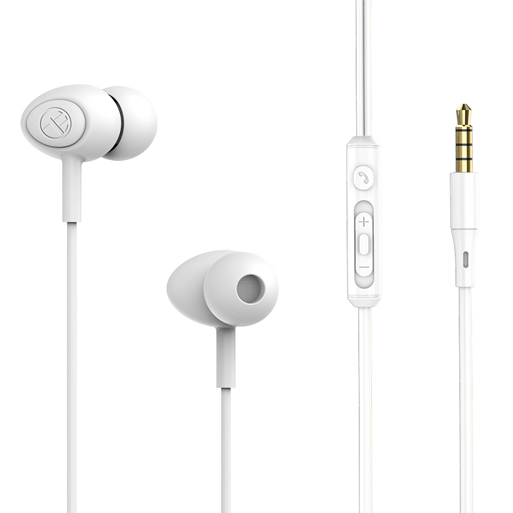 Earphones with microphone TELLUR Gamma TLL162341 white