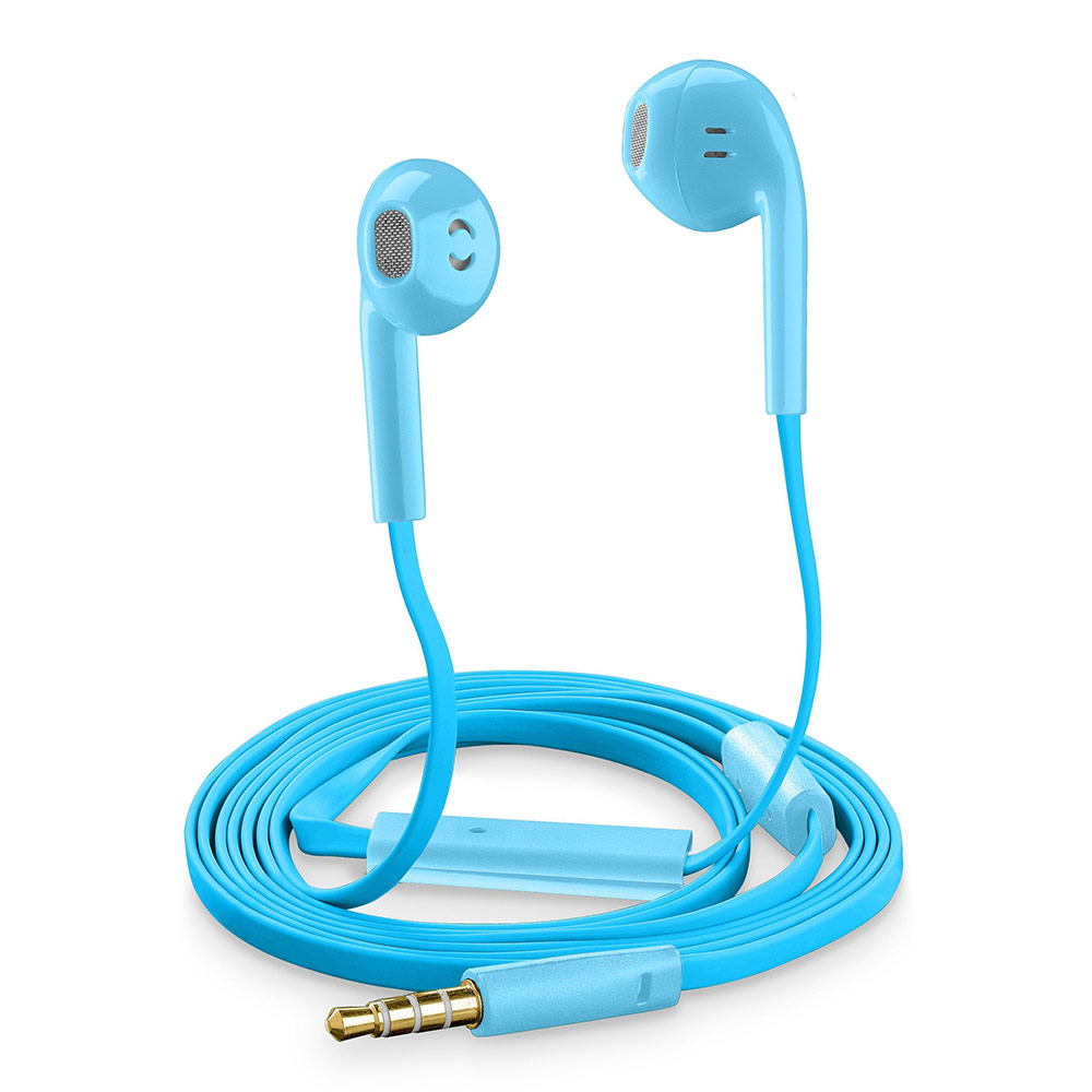 Earphones with microphone CELLULARLINE Slug SLUGSMARTB blue