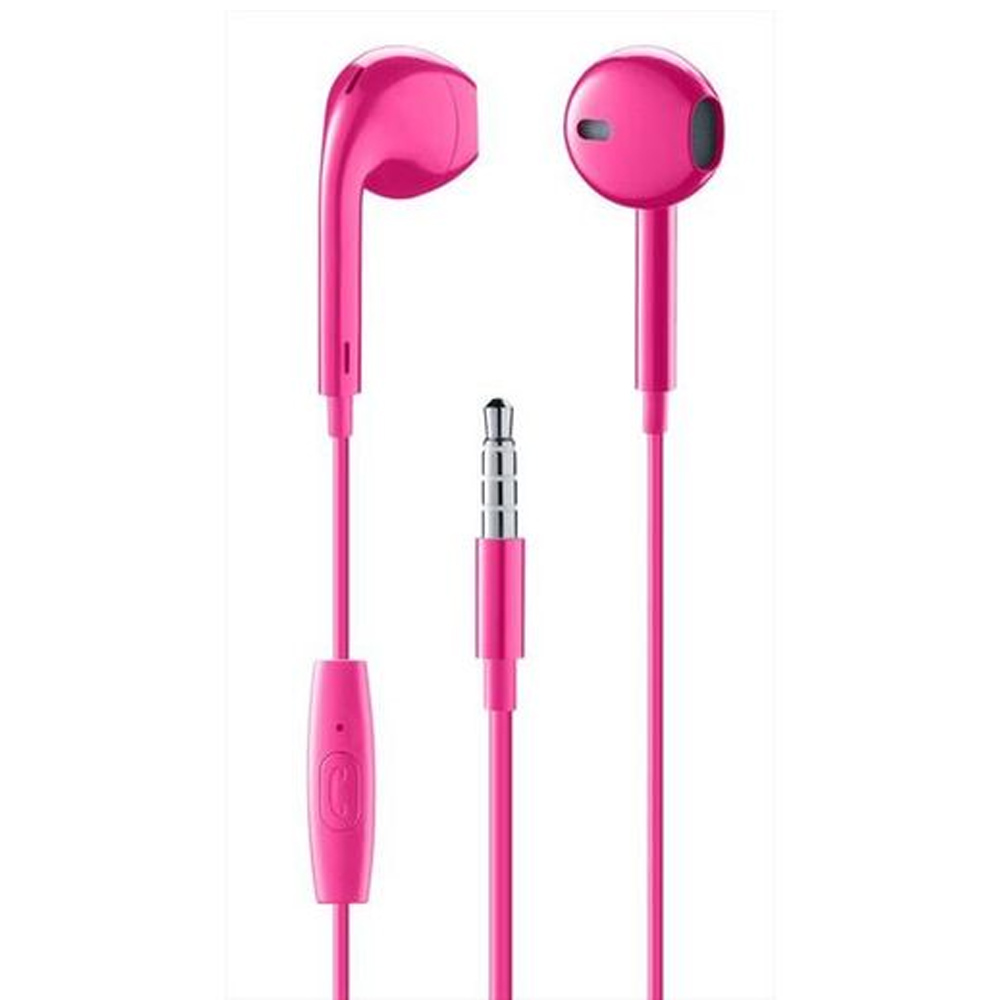Earphones with microphone CELLULARLINE Au Capsule AUCAPSULEMSP pink