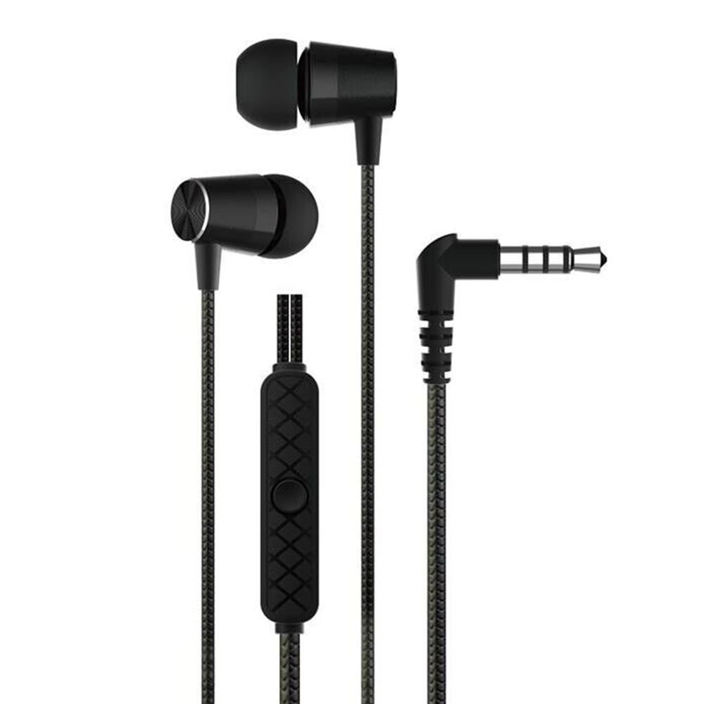 Earphones with microphone DEVIA Kintone Metal EM103 metal black
