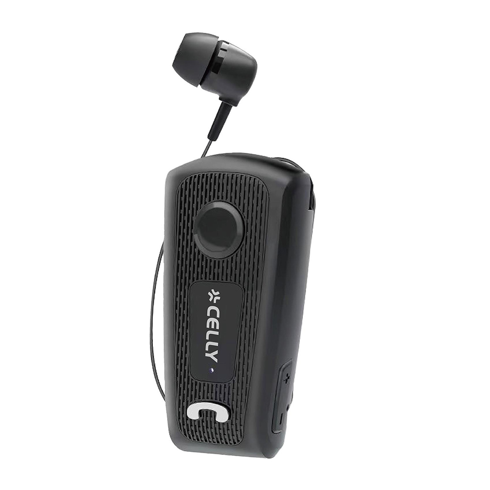 Handsfree Bluetooth CELLY Retractable BHCLIPBK black