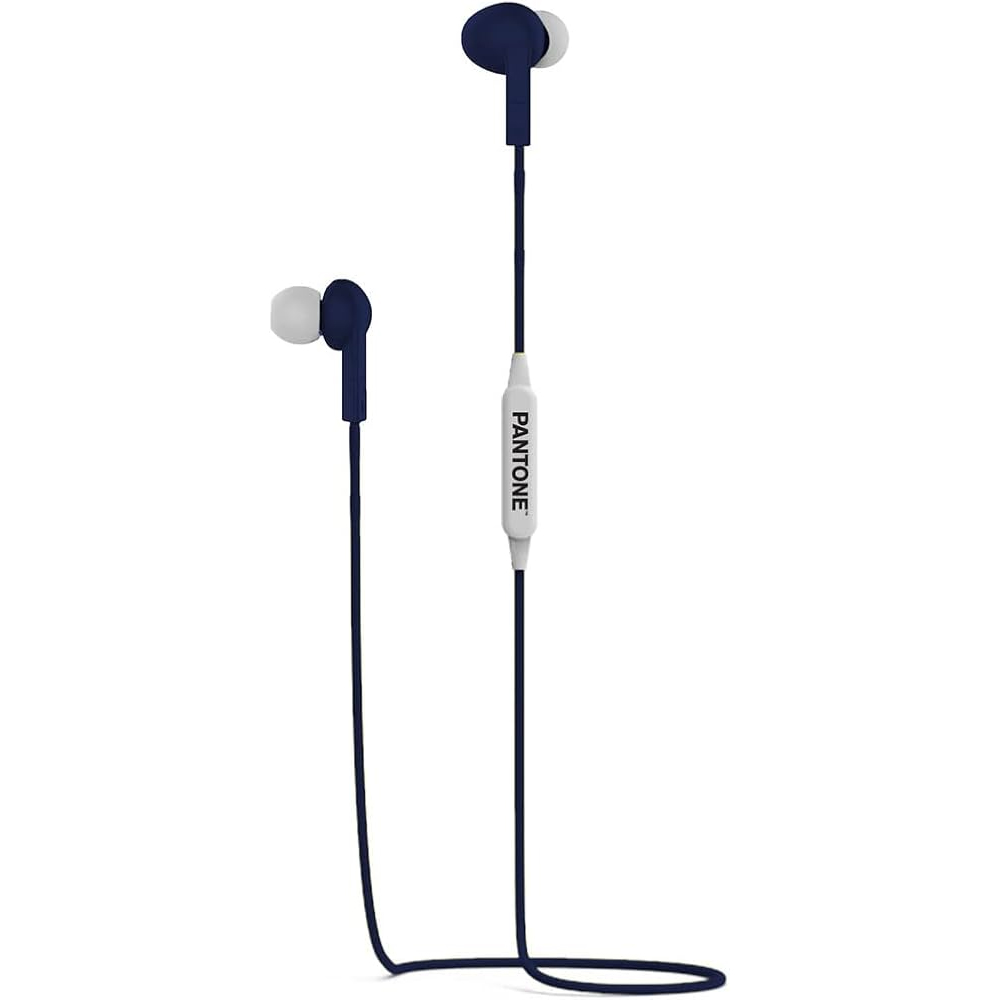 Bluetooth Earphones - Neckband with microphone CELLY Pantone PT-WE001N navy blue