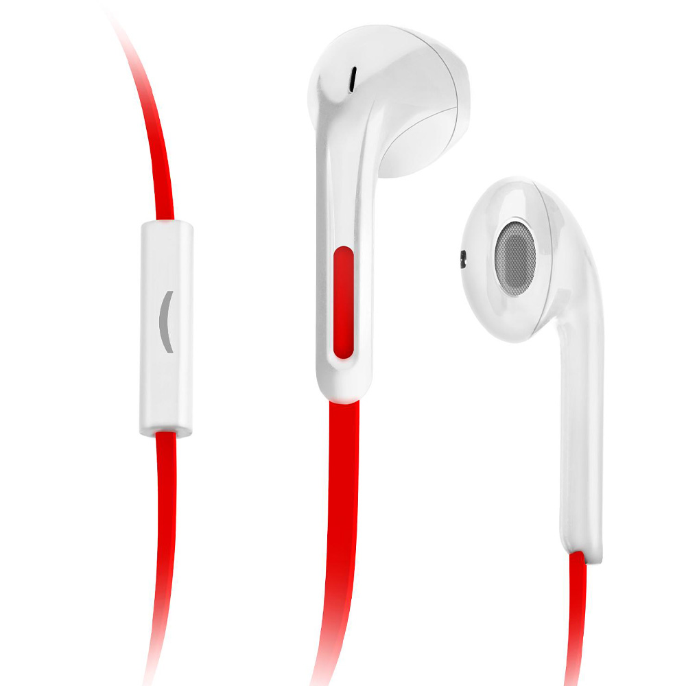 Earphones with microphone SBS Studio Mix 99 TEINEARMIX99W red