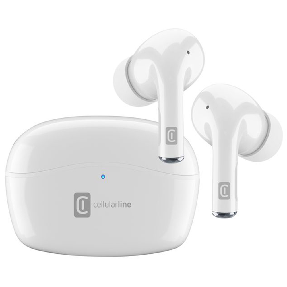 Bluetooth Earbuds CELLULAR LINE Vivid True Wireless ANC BTVIVIDTWSW white