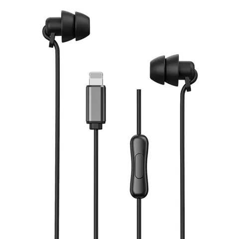 Earphones with microphone WK YB-02 Lightning black