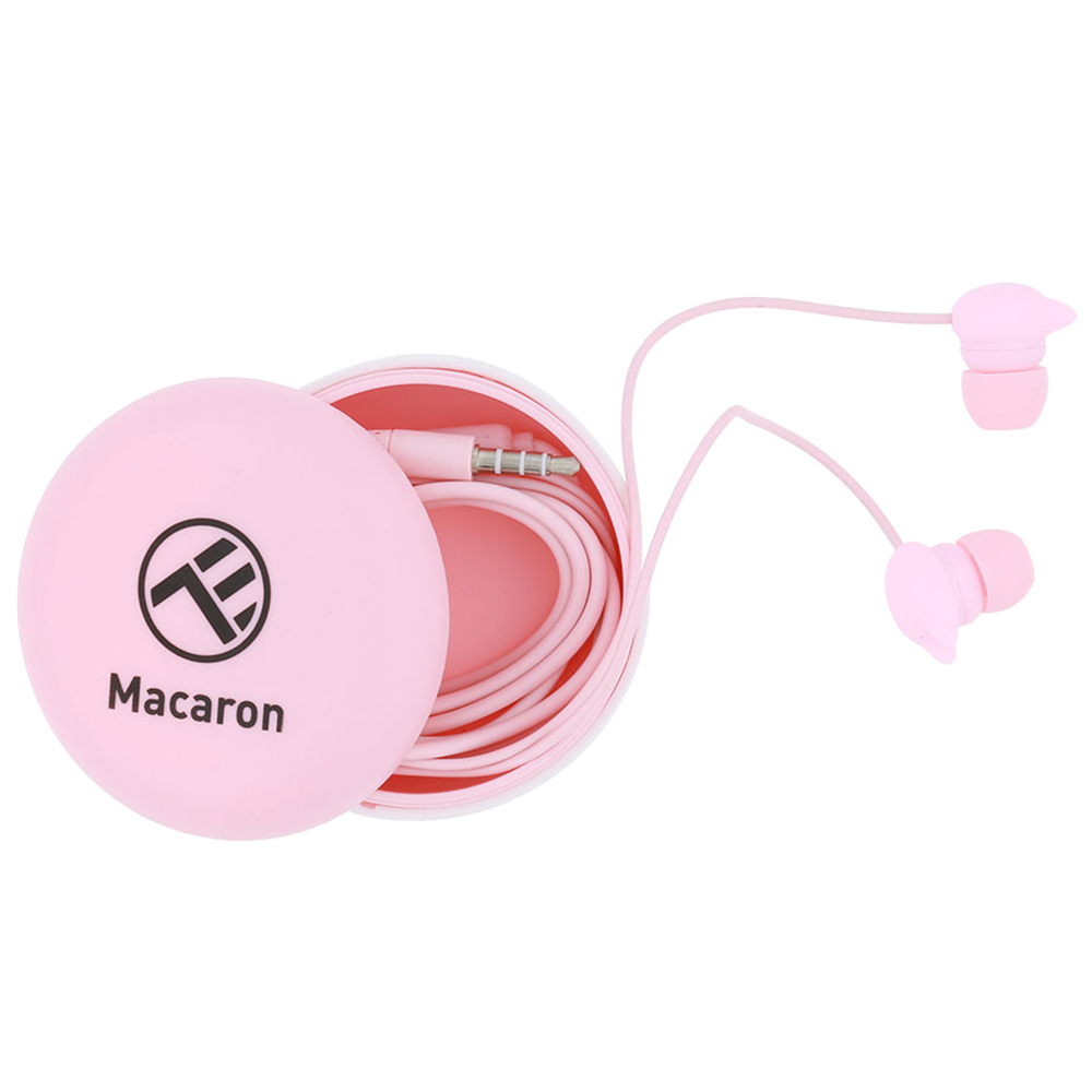 Earphones with microphone TELLUR Μacaron TLL162122 pink