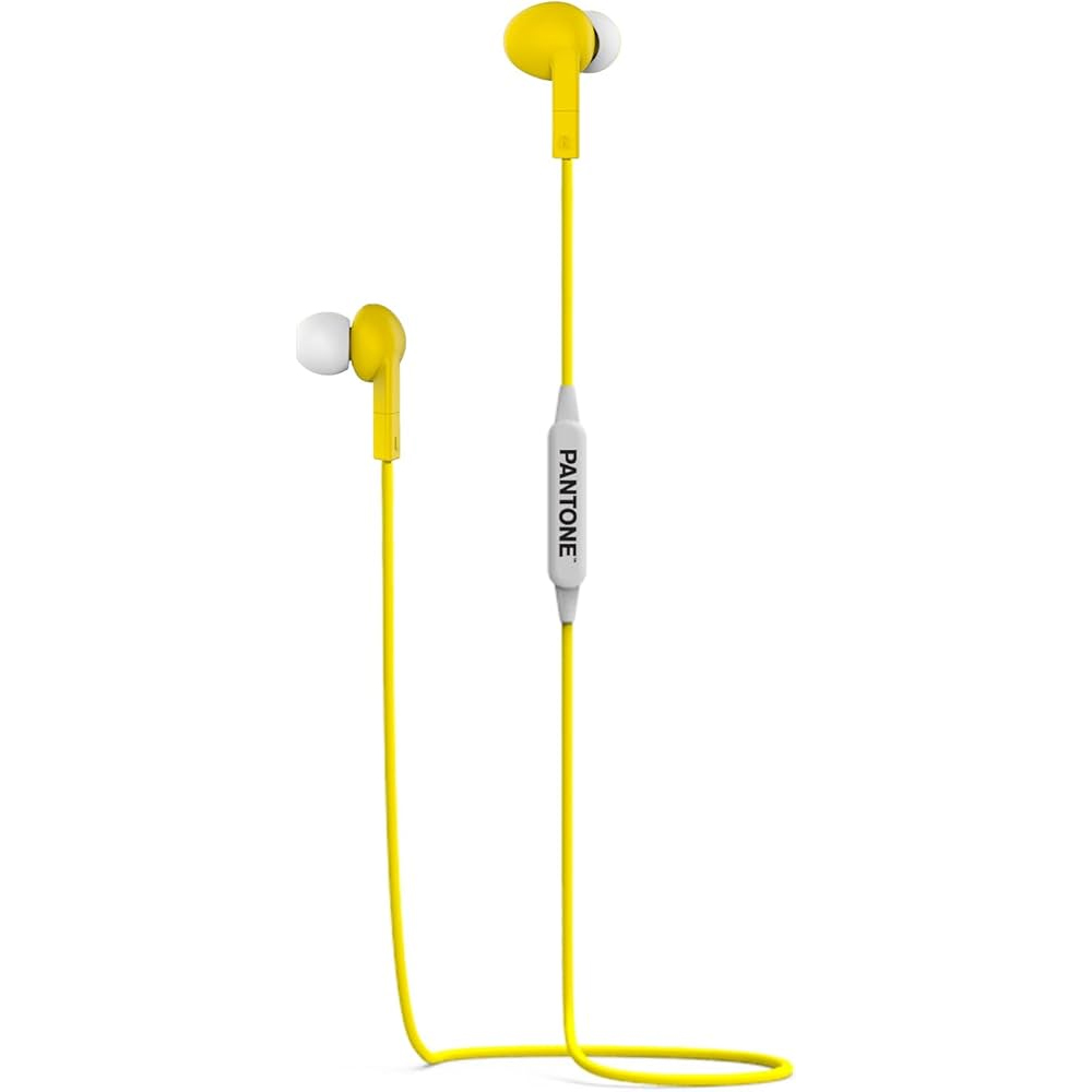 Bluetooth Earphones - Neckband with microphone CELLY Pantone PT-WE001Y yellow