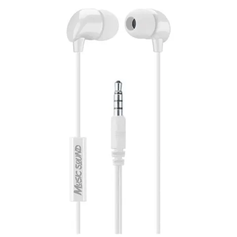 Earphones with microphone CELLULARLINE Auine AUINEARMSW white