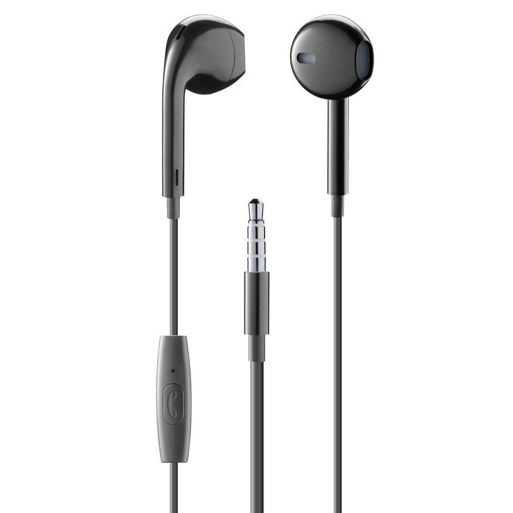 Earphones with microphone CELLULARLINE Au Capsule AUCAPSULEMSK black