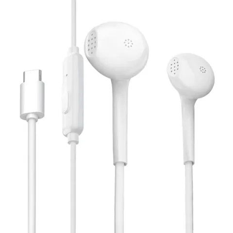 Earphones with microphone WK Y-12 Type-C 250509 white