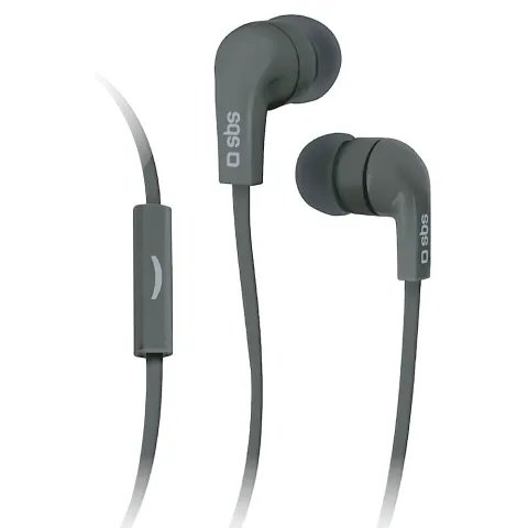 Earphones with microphone SBS Stereo Mix 30 TEFLAT2INEARK black