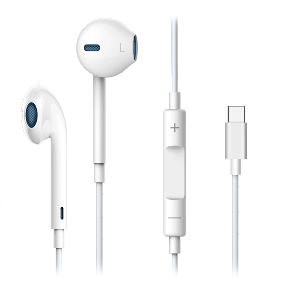 Earphones with microphone DEVIA EM048 white