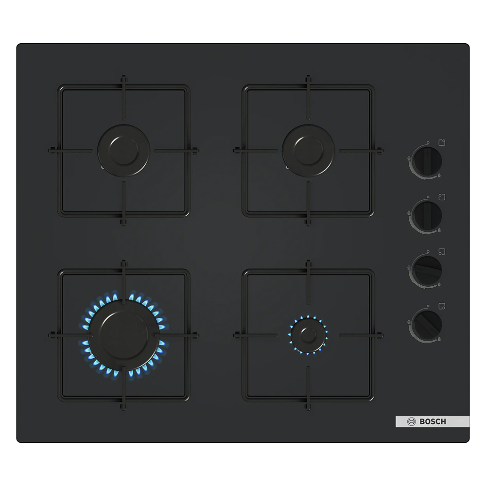 Bosch Gas Hob Series 2 - 60cm, Glass Black