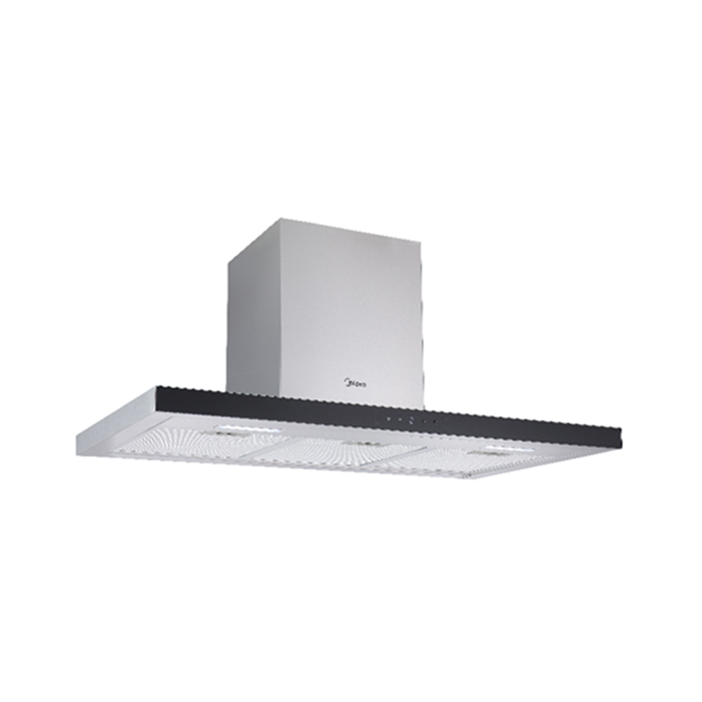 Island Hood 90cm MIDEA MH90I4300X-CYP stainless steel/black