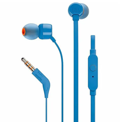 Earphones with microphone JBL T110 JBLT110BLUE blue