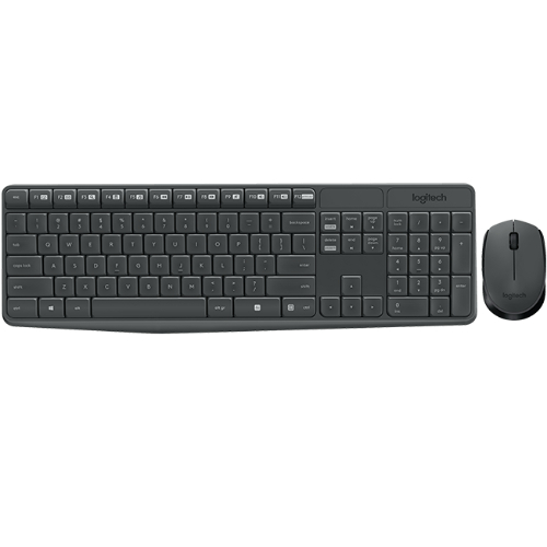 Cordless Keyboard + Mouse LOGITECH MK235 920-007931 USA black