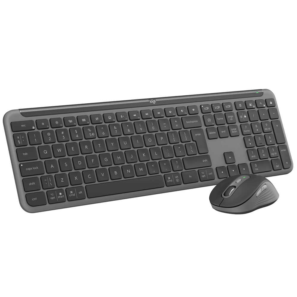 Cordless Keyboard + Mouse LOGITECH Signature Slim Combo MK950 920-012490 US black/grey