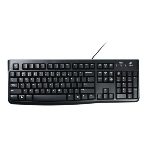 Corded Keyboard LOGITECH K120 920-002501 UK black