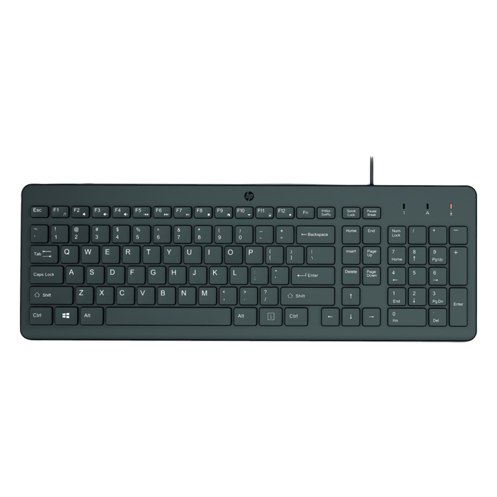 Corded Keyboard HP 150 664R5AA GR black