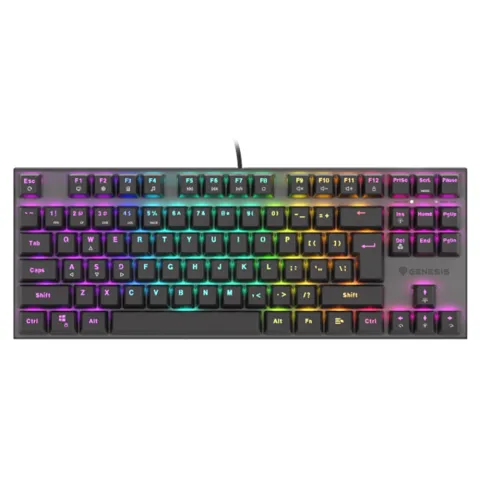Gaming Corded Keyboard GENESIS Thor 303 TKL RGB US NKG-1882 black