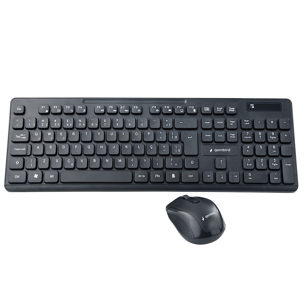 Cordless Keyboard + Mouse GEMBIRD KBS-WCH-03 US black