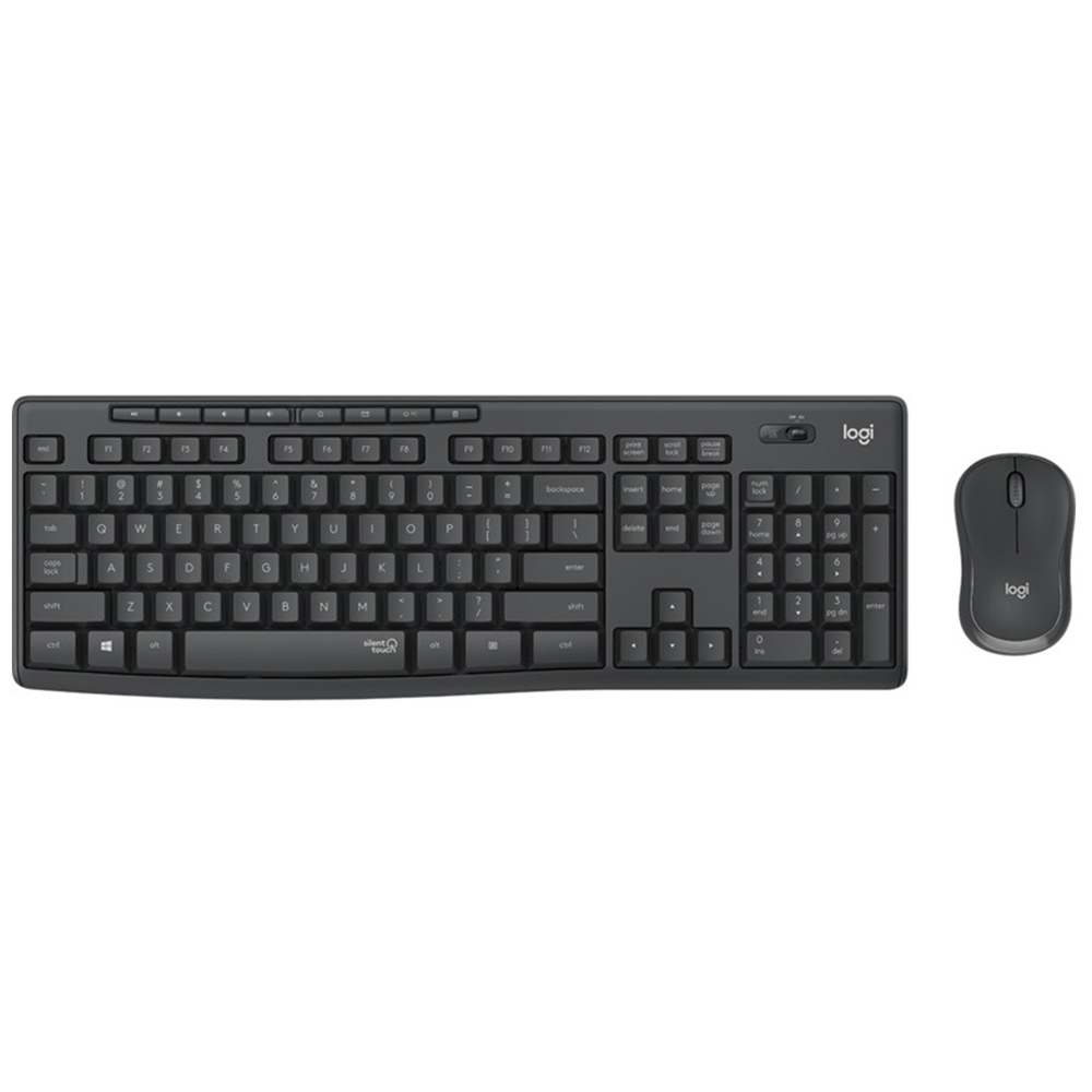 Cordless Keyboard + Mouse LOGITECH MK295 Silent Combo 920-009802 ΗΕΒ graphite