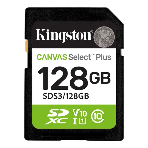 Memory card 128GB SDXC KINGSTON Canvas Select Plus SD G3 SDS3/128GB