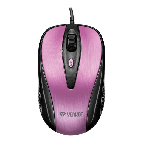 Corded Mouse Optical YENKEE Quito YMS 1025PK purple/black