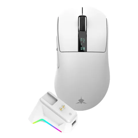 Gaming Cordless Mouse Optical + Docking Station WHITE SHARK Gawain WGM-5023 white