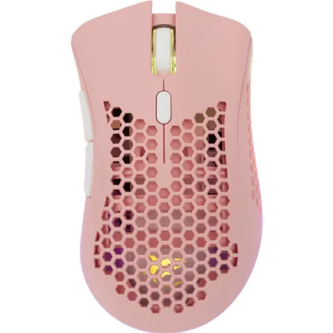 Gaming Cordless Mouse Optical WHITE SHARK Lionel RGB pink