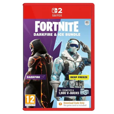 Nintendo Switch 2 game Fortnite Darkfire & Ice Bundle (Code In A Box)