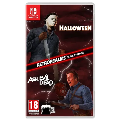 Nintendo Switch game Halloween and Ash vs Evil Dead Retro Realms Double Feature